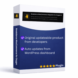 breakdance woocommerce for oxygen