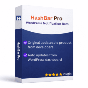 hashbar pro (wordpress notification bar plugin)
