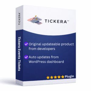 tickera events tickets & all addons